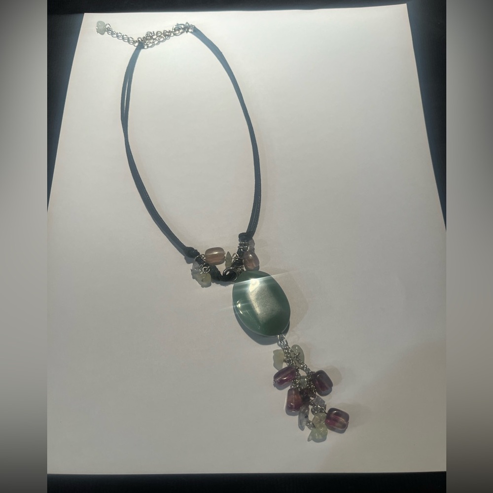 Jewels by Park Lane Geniune Amethyst & Quartz necklace